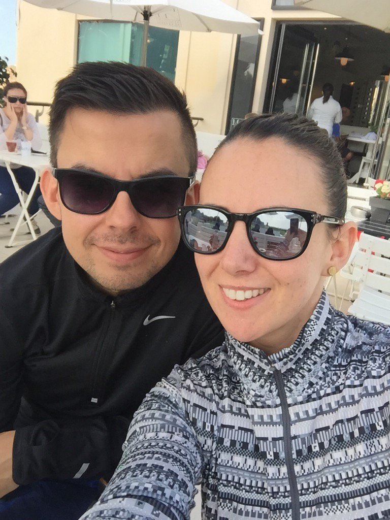 Post race breakfast with <a href="/Lucy_Law14/">Lucy Evans</a>. Thank you for the support these last few weeks and always. #RakHalf