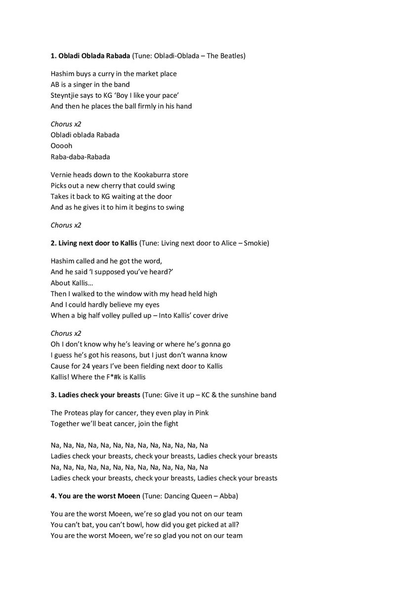 Wanna sing along today? Here's a link to the lyrics. No. 3 is gonna be a hit - facebook.com/media/set/?set… #BraBrigade