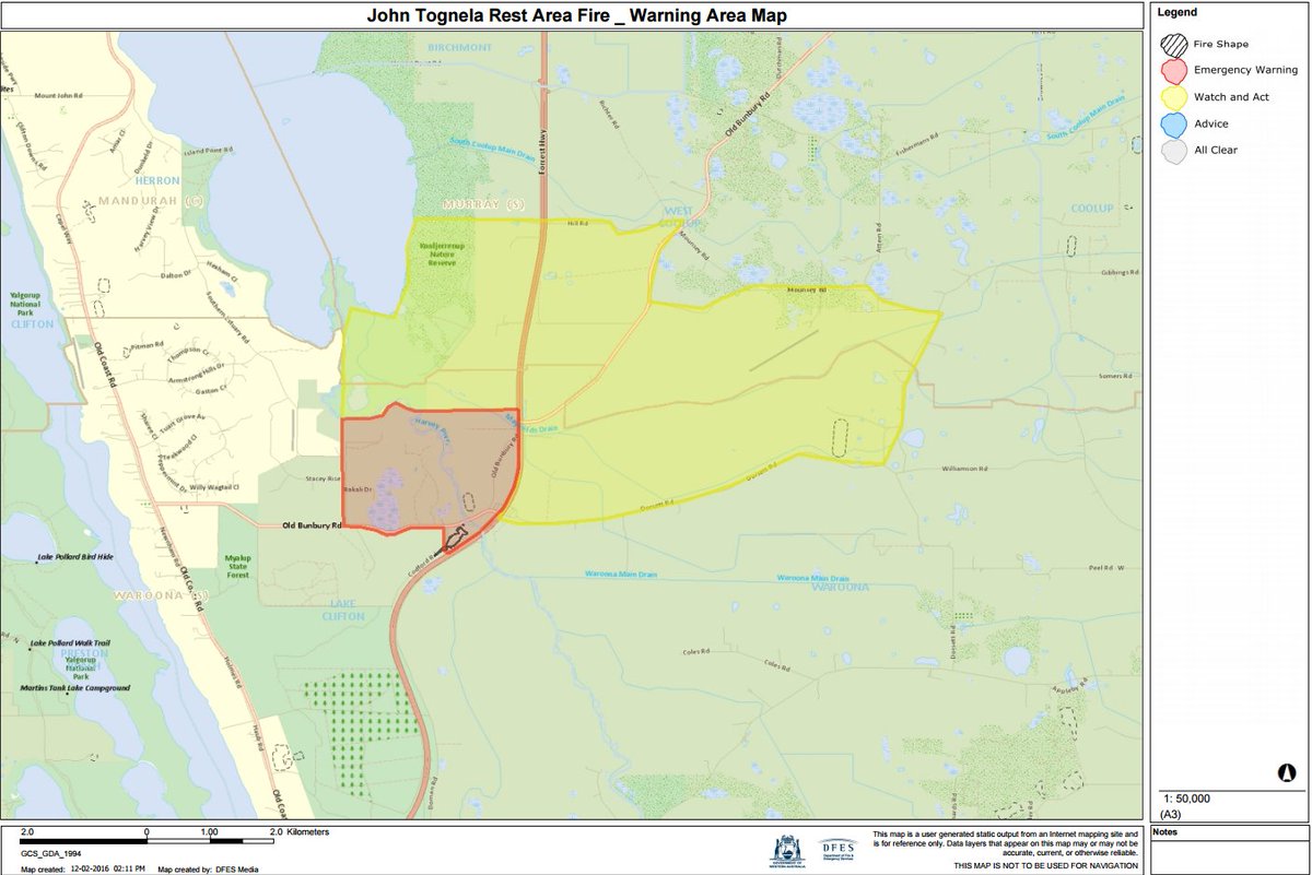 Emergency warning waroona Latest News, Breaking News Headlines