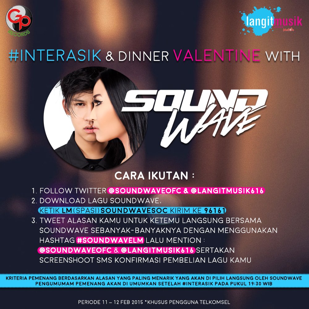LangitMusik's tweet photo. Mau tau rasanya dinner bareng @soundwaveOFC? Download lagunya yuk dan kasih tau alasan kamu! #SoundwaveLM https://t.co/gu1MOHoaw9