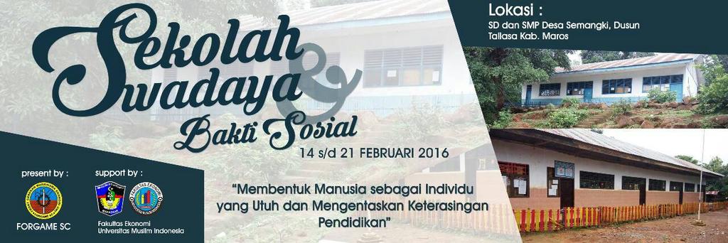 H-2 sekolah swadaya dan bakti sosial part III