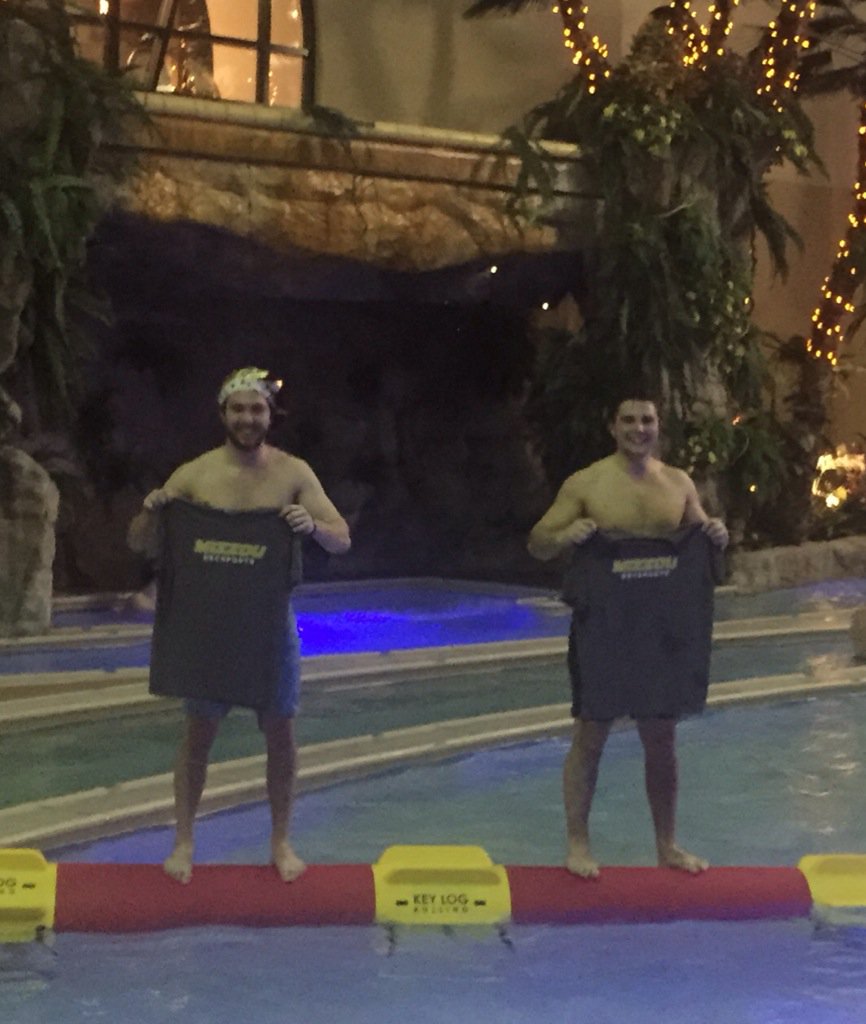 MizIMSports's tweet photo. Congratulations to our RecSports Log Rolling Champions! #walkingonwater   @SigmaPiMizzou https://t.co/A8IewzkE2i