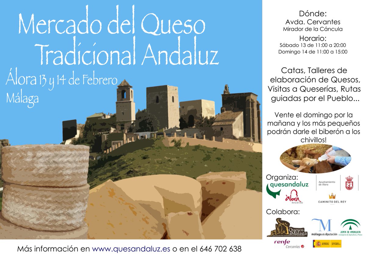 :) RT <a href="/quesandaluz/">Quesandaluz</a>: Mañana y pasado os esperamos en #MercadoQuesoAlora!!!!! #enamoradosdelqueso <a href="/ayto_alora/">Ayuntamiento Álora</a>