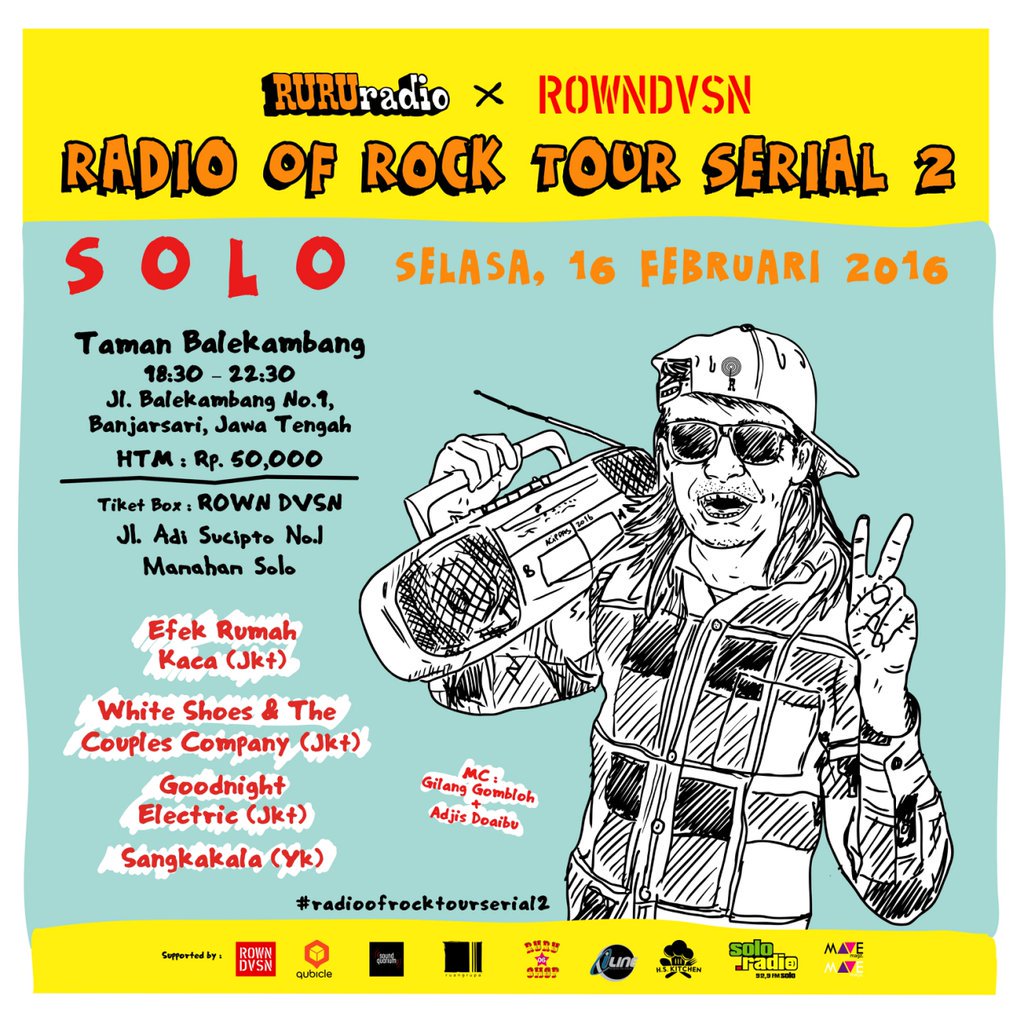 kolonigigs_'s tweet photo. #radioofrocktourserial2 | @efekrumahkaca @wsatcc @goodnightelctrc @Sangkakala_ | 16 Feb | Taman Balekambang | 50k. https://t.co/Fj4sUZovXg