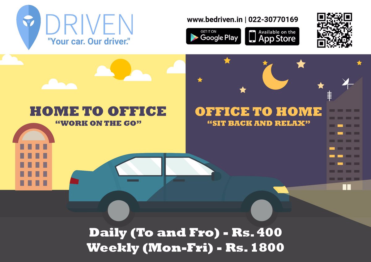 We bring you the Driven office package. Now you can enjoy hassle free office commutes, Monday to Friday!