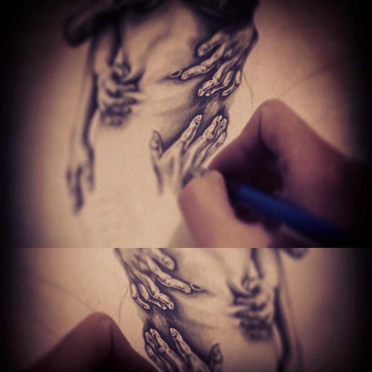 Hakunita1's tweet photo. Hold on... Work in progress 💀☠ #wip #newbastard 
Follow my Instagram for more @hakunita https://t.co/DmWpTB8LBz