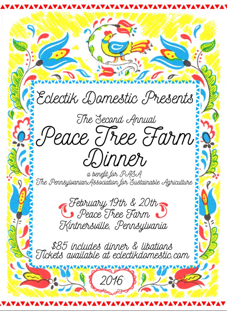 eclkdomestic's tweet image. Hey Twitter, come to our second annual @PeaceTreeFarm dinner