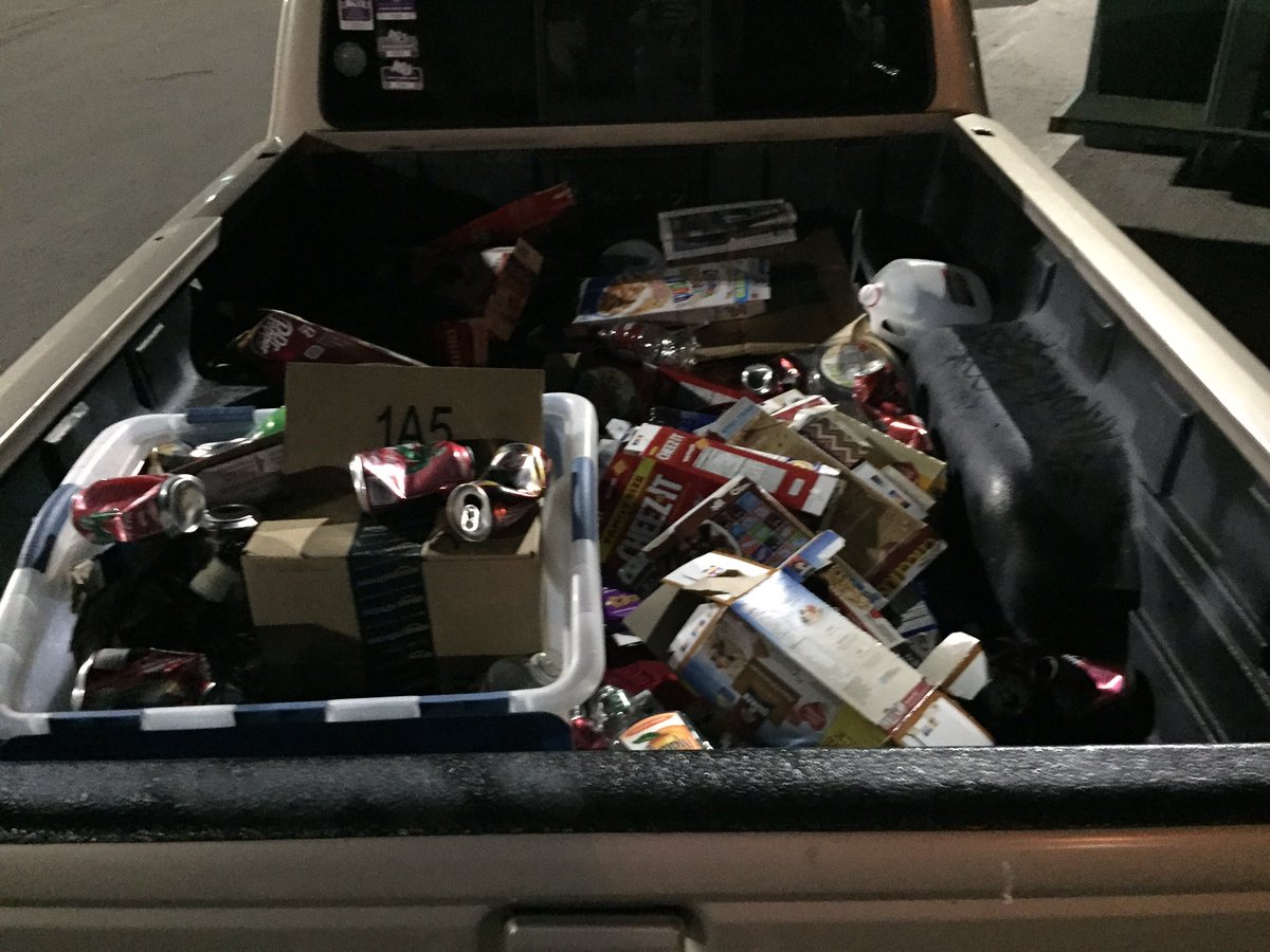lukeaschumann's tweet photo. The Toolbox finally decided to take out the recycling tonight. #LifeInTheBox https://t.co/wHjw2Q4HJP