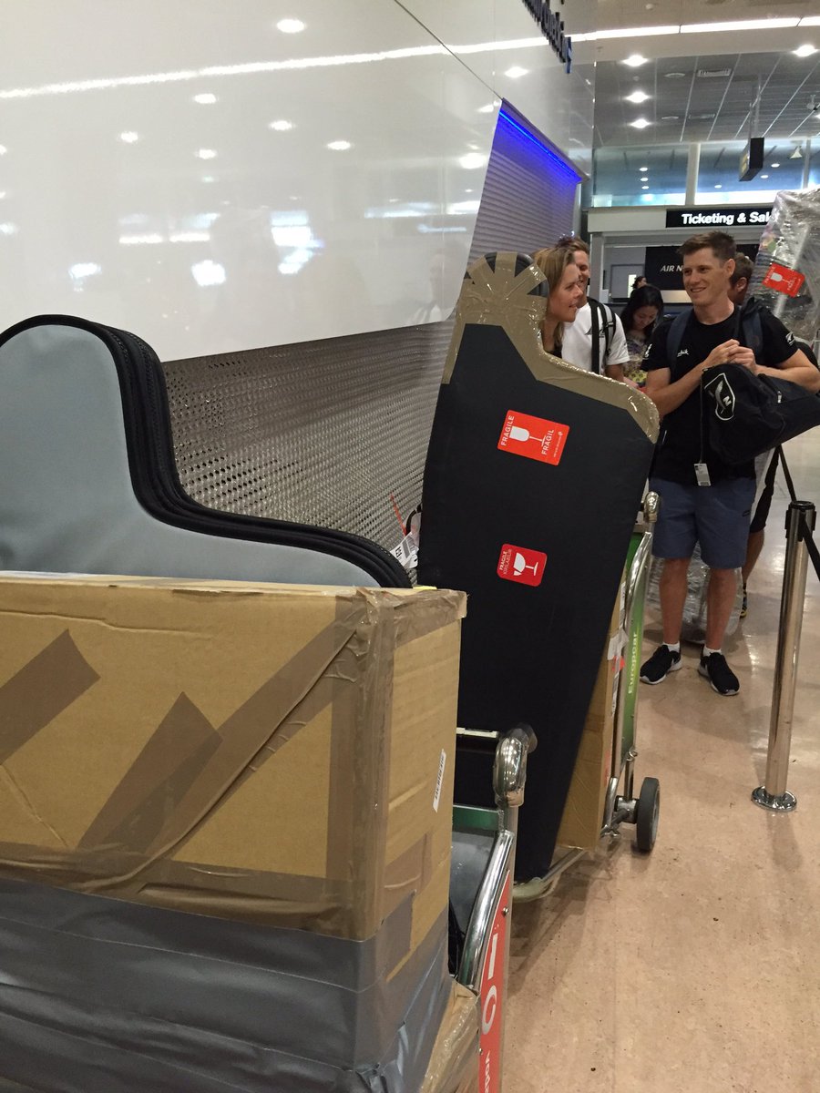 teamjollyracing's tweet photo. Spot the sailors at the airport! On our way to the @470Sailing World Champs in Argentina.. @NZLSailingTeam #oversize https://t.co/RxPAMI6TbG