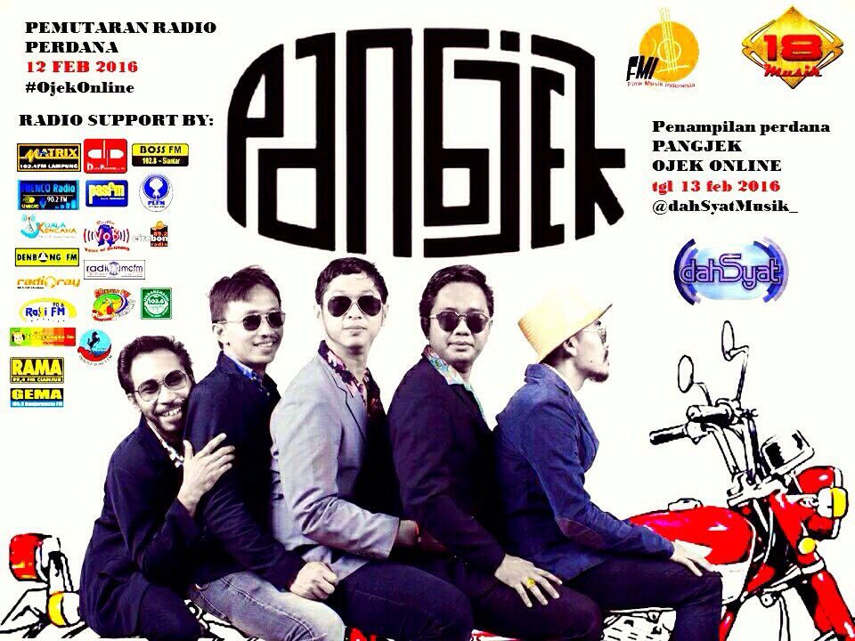 gmal_abd's tweet photo. Alhamdulillah terbit single perdana Pangjek Band d dahsyat rcti, sabtu 13 feb 2016. Ceki ceki guys https://t.co/m3hmFXifQ4