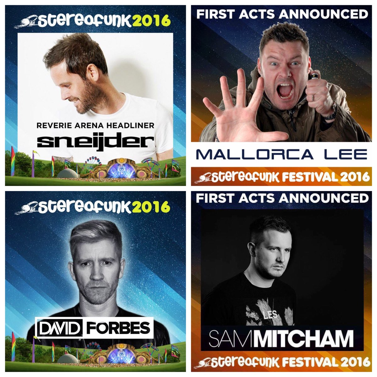 <a href="/Stereofunkevent/">Stereofunk Wit Hat</a> @k15dvy <a href="/djstevielennon/">Stevie Lennon</a> <a href="/SneijderMusic/">Sneijder</a> <a href="/MallorcaLee/">DJ MC Mallorca Lee</a> <a href="/djdavidforbes/">David Forbes</a> <a href="/sammitcham/">Sam Mitcham</a>