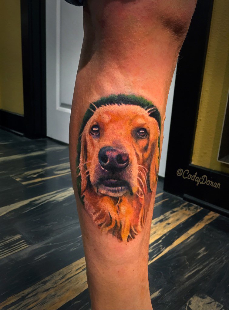CodeyDoran's tweet image. #dogportrait🐶 always fun' #hiddenlosangeles #tattoo #westhills