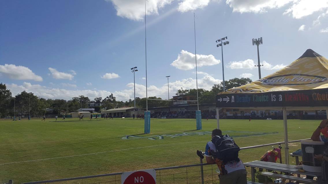 TheCentre_CRRIH's tweet photo. Murri vs Koori Interstate Challenge #RugbyLeague #AllStarWeekend #DeadlyChoices https://t.co/J2HqAEDdka