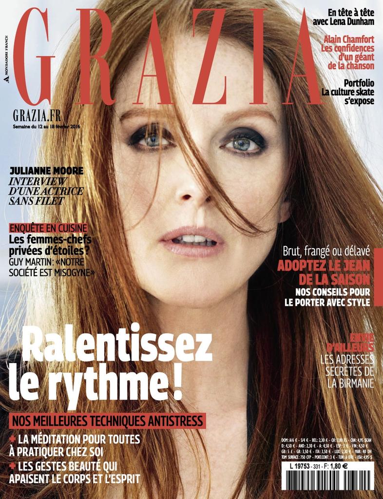 Magazine Covers on Twitter: "Julianne Moore Grazia France - 12th February - 18th February 2016 #grazia #juliannemoore https://t.co/ICpx8j1zWW" / Twitter
