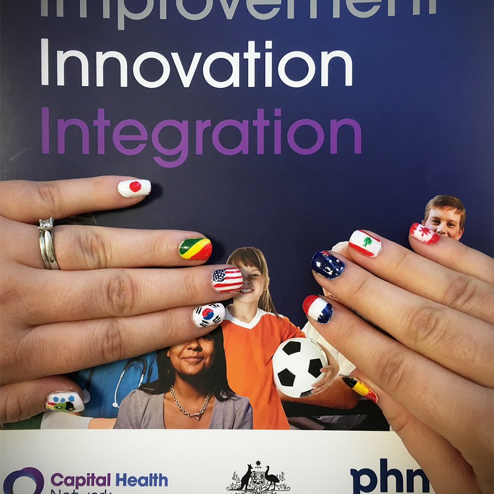 ccg526's tweet photo. Work tweeted my nails! @CapitalHealthNw https://t.co/mcRtQcnYZW"