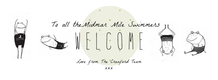 CranfordLodge's tweet photo. Just keep swimming. Welcome to all the @Midmar_Mile swimmers and supporters. @MidlandsMeander. #swimming #midmarmile https://t.co/ouWucVHtym