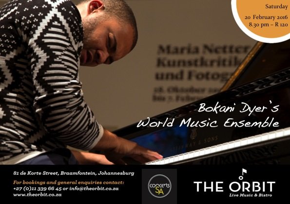 ConcertsSA's tweet photo. #Teaser | @BokaniDyer's #WorldMusicEnsemble @ @JazzOrbit #ConcertSA #VenueCircuit https://t.co/IV7vHM4jdw