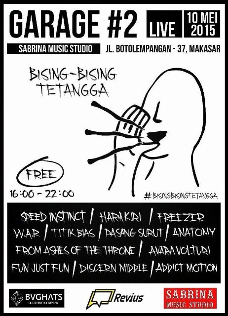 Poster GARAGE#2 "Bising-Bising Teangga" tgl 10 Mei 2015.lebih jls  simak ulasan <a href="/revius_/">Mind Inside</a> revi.us/membisingkan-i…  :)