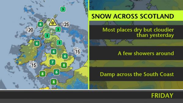 metoffice's tweet photo. Good morning, snow across N Scotland. Elsewhere, variable cloud and showers. https://t.co/a70feA0Qeq ^Cat &amp; Misha https://t.co/7cgUUdPZju