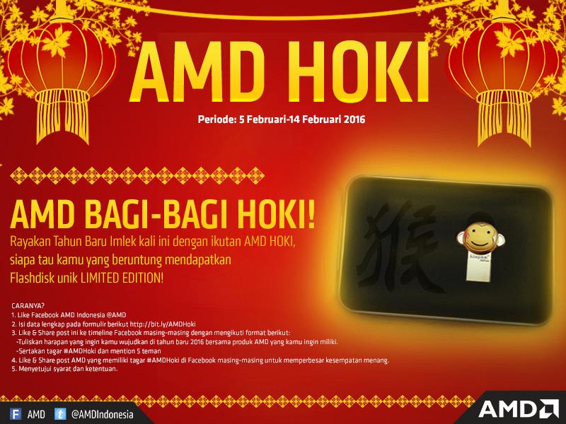 AMDIndonesia's tweet photo. Ikuti #AMDHoki Giveaway sekarang u/ dptkan Flashdisk LIMITED EDITION! https://t.co/J1FyqTDJ3b https://t.co/wk2S2wULzZ