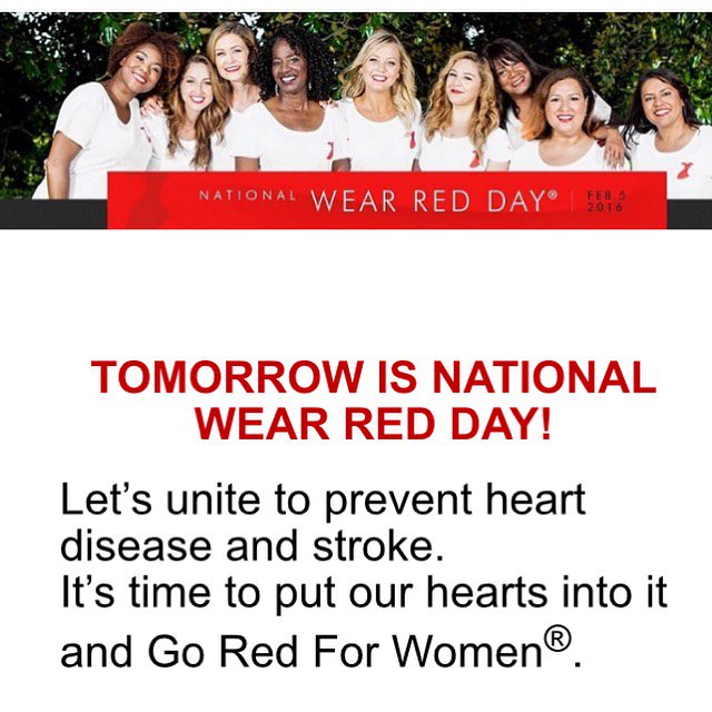 HandsofPurpose's tweet photo. Don't 4get tomorrow is #NationalWearRedDay! Show your support by wearing red with the Hands of Purpose team! https://t.co/J6dIZxyEo1
