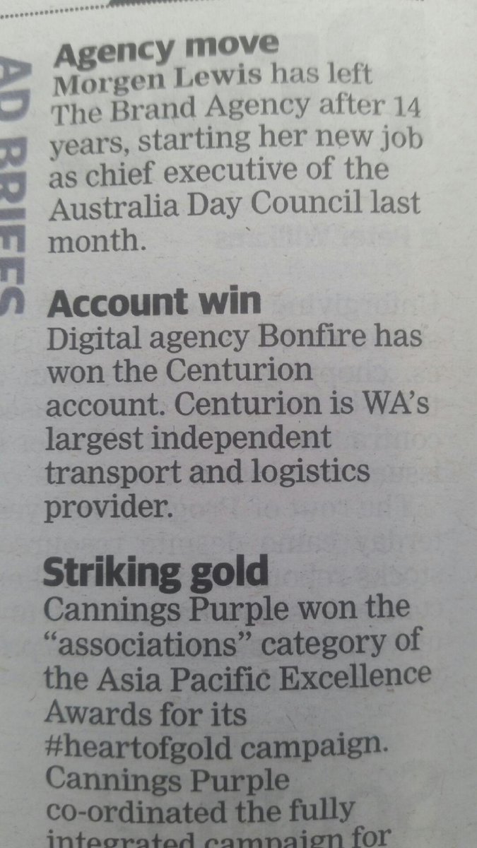 Bonfire_Digital's tweet photo. Welcome aboard, Centurion Australia #LoveOurClients #BonfireRocks via @thewest_com_au Thanks @Daniel_Hatch https://t.co/VhLmjdKdoW