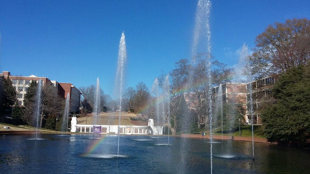 mrshob's tweet photo. Beautiful day on campus today! @ClemsonUniv @InsideClemson #randomrainbow https://t.co/4PdsaPEj6i