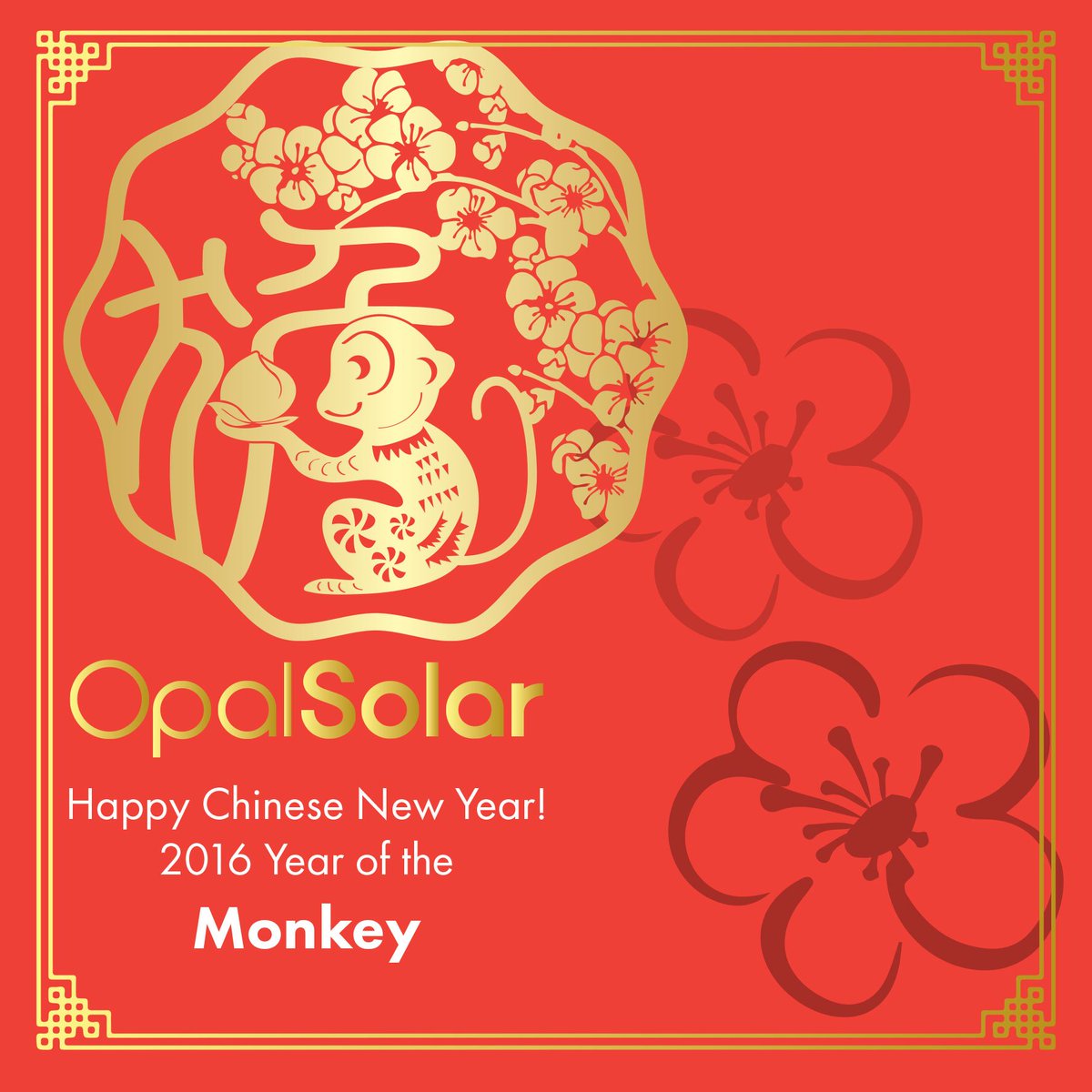 OpalSolar's tweet image. Next week is the beginning of the Chinese New Year, on Monday 8th of February.
Happy Chinese New Year to everyone!