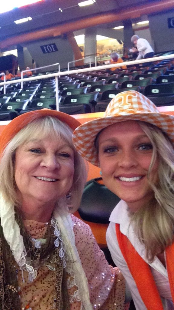 thecaitmcmahan's tweet photo. GodMother and GodDaughter DAY supporting @LadyVol_Hoops #ladyvols https://t.co/DBoTGUiWr8