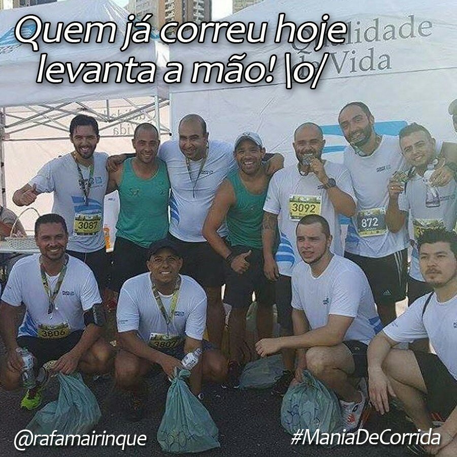 maniadecorrida_'s tweet photo. Quem já correu hoje levanta a mão! \o/\o/\o/
#corrida #run #runner #instarun #... https://t.co/dnu8nqQinx https://t.co/lwJUM76EzM