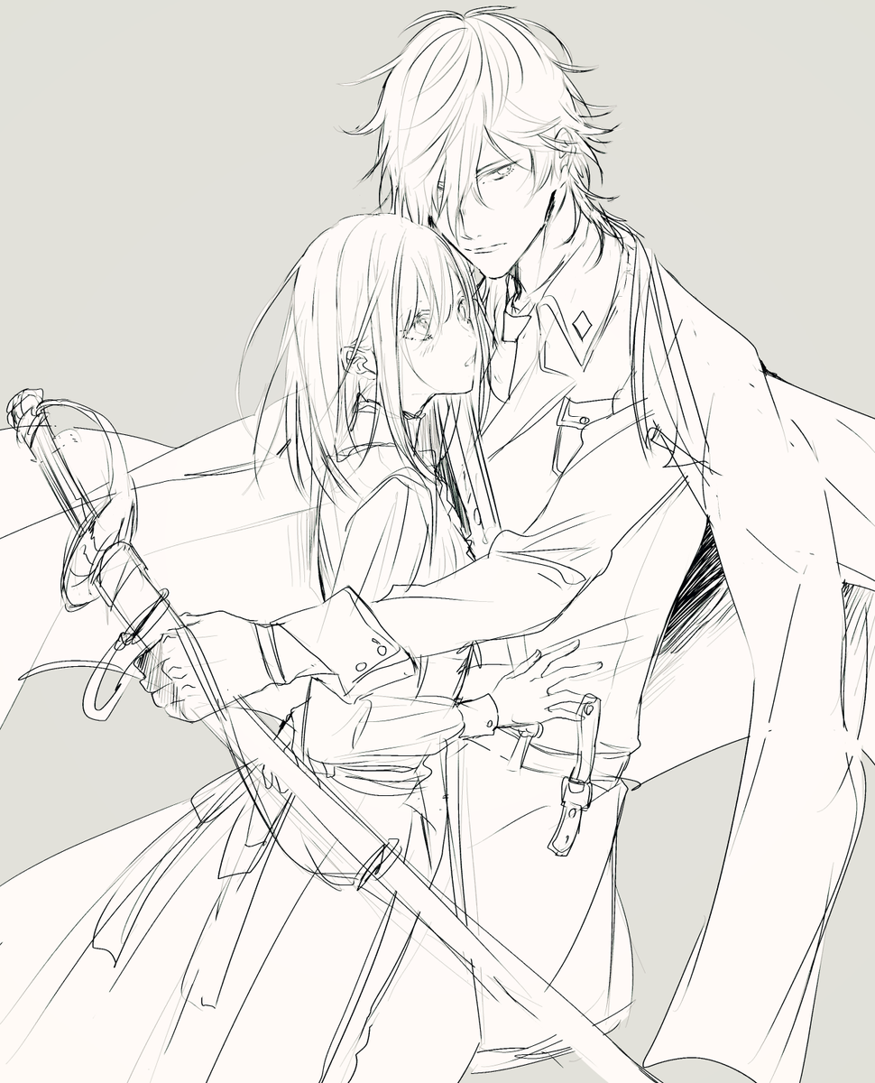 @hnmr85 悩んだ末中世っぽいような近世っぽいようなよくわからない雰囲気に・・
めっちゃらくがき 