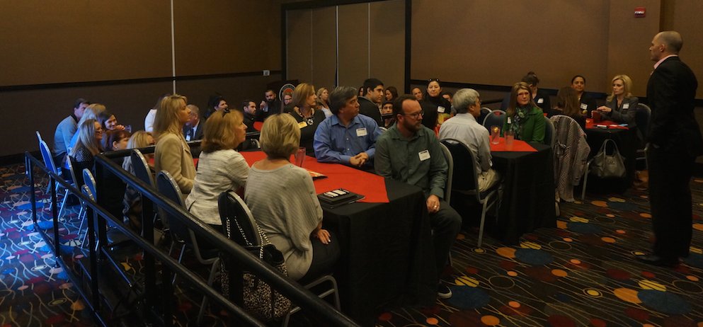 IrvineChamber's tweet photo. We had a great turn out at the Jan. 13 #networkersluncheon at #daveandbusters #tbt https://t.co/y3KsEHbwGB