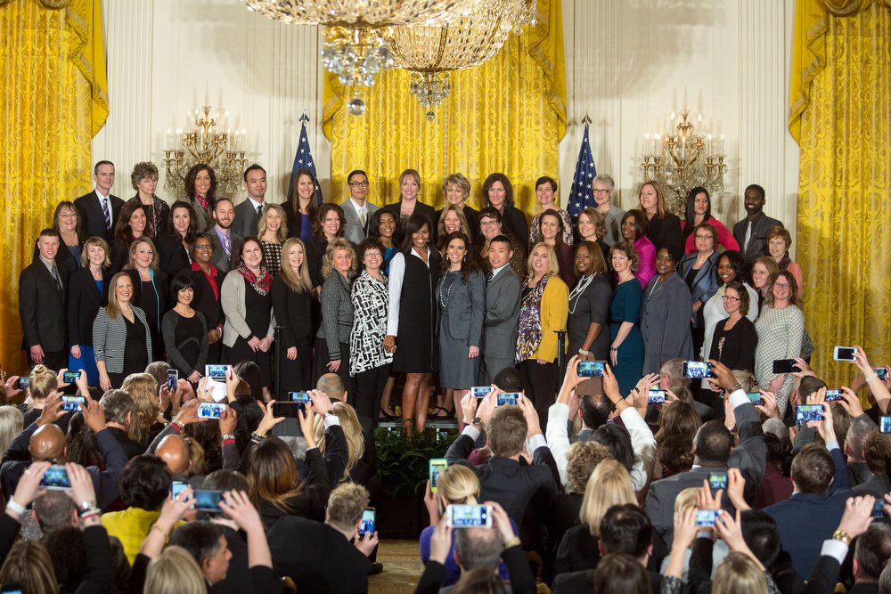 FLOTUS44's tweet photo. The work of school counselors is essential to help students #ReachHigher. Celebrate National School Counseling Week https://t.co/CmrU77QoGC