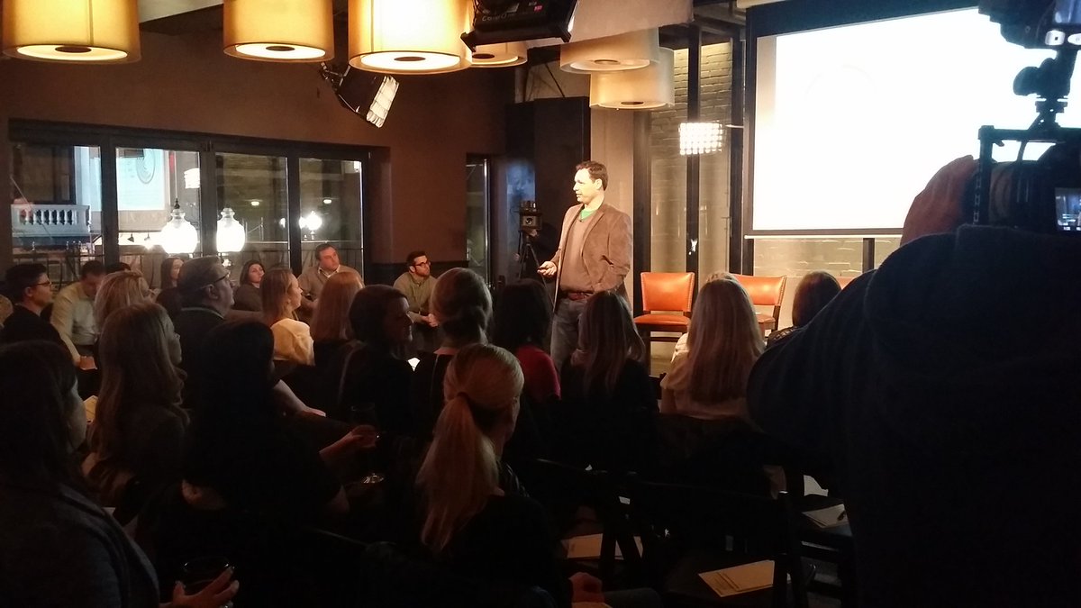 GrahamBrooks's tweet image. @bosnewco explaining how @AttendInc got prospects &amp;amp; customers to their sold out field marketing event #eventhacker