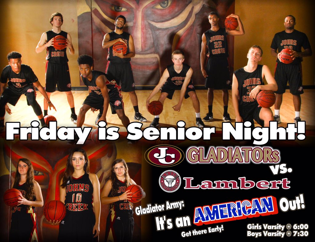 _JCBasketball's tweet photo. Come out tomorrow for the last home game and senior night! First 250 students in free and it's an American Out! https://t.co/L738R1p9D8