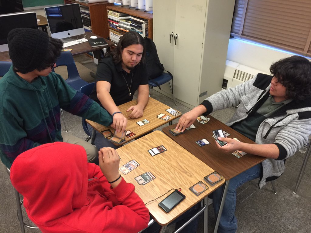IrvinObserver's tweet photo. Amazing! #thursdaynightmagic has grown by two! @wizards_magic every Thursday in room A234 #irvinchamps https://t.co/CTRrVEQsQB