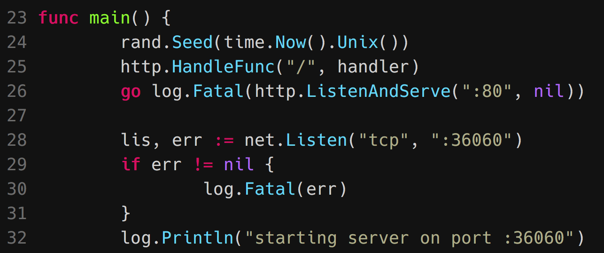 francesc's tweet photo. FYI: don't do this!
line 26 will block even with the go statement https://t.co/YlIYS4yUmD