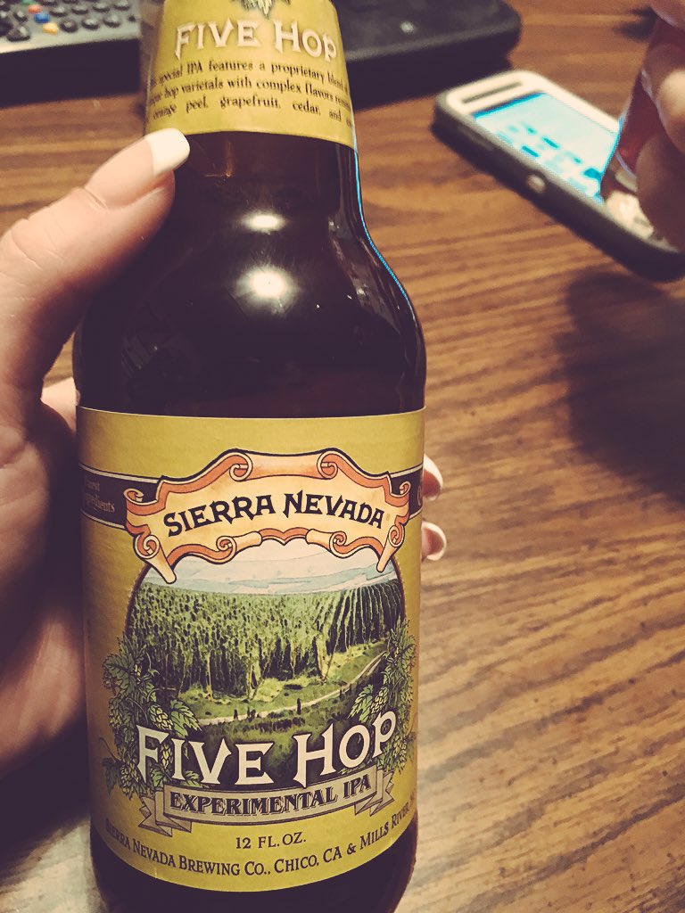 DrinkQualityMA's tweet photo. High fives for #FiveHop #ExperimentalIPA @SierraNevada https://t.co/mpqg75ZoUa