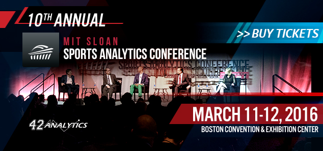 MIT Sloan #SportsAnalytics Conference - March 11-12

Are You Going?

sloansportsconference.com

#SportsData // #SSAC16