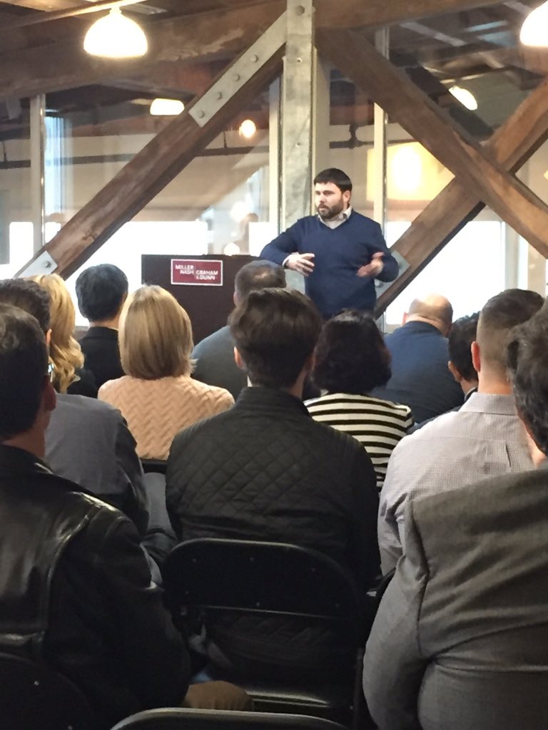 MillerNashLLP's tweet photo. .@nelsonja discusses #intellectualproperty and #trademarks with the @EOSeattle group. #EOSeattle #EONation https://t.co/c1KwQfIMDb