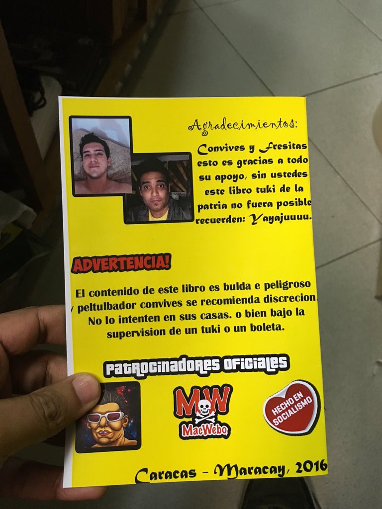 macwgamer's tweet photo. Esto es lo que se viene #thegamervenezuela #librotuki #tiomacwebo #libroyoutuber https://t.co/vnNPvs5779