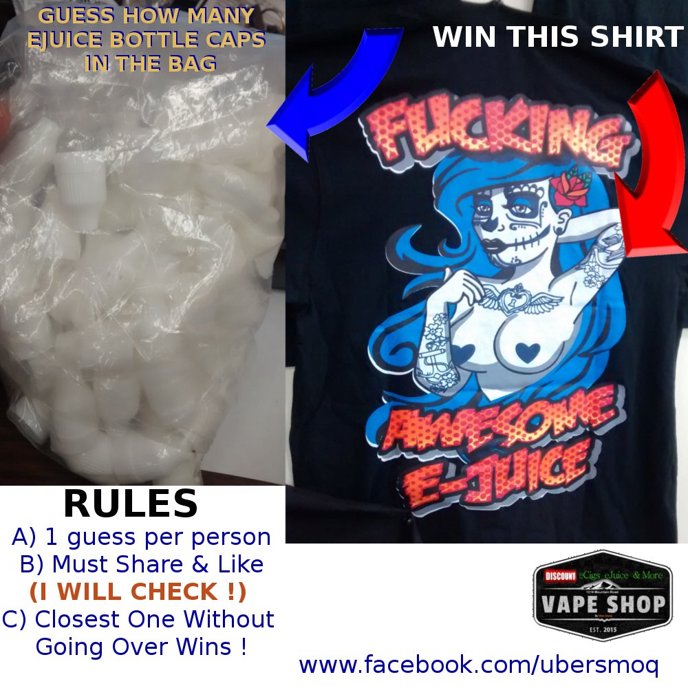 FatFrankseJuice's tweet photo. #contest #vapelife #vape #NorthAmerica #ecig #ecigarette #fuckingawesomeejuice Easy contest - win it tonight ! https://t.co/UFSPxpM0sL