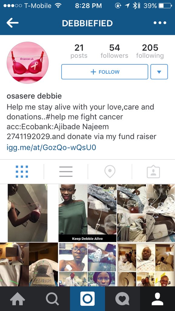 GossipGirliee's tweet photo. Someone opened a fake Instagram page claiming to be @debbified , please beware of scammers #keepdebbiealive https://t.co/ZOBd15LtvB