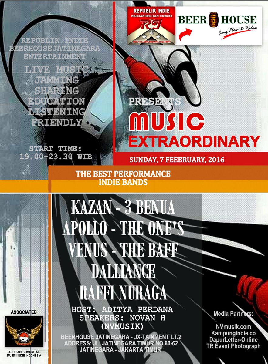 ComingSoon - "MusicExtraOrdinary" <a href="/DapurLetter_/">\m/</a> <a href="/kampungindieku/">kampungindieartist</a> <a href="/NovanNVmusik/">Novan NVmusik</a> <a href="/beerhousejkt/">Beerhouse jatinegara</a> <a href="/Kazanband/">Kazan Official</a> <a href="/Apollo_ID/">A P O L L O</a>