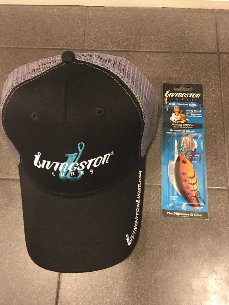bassmaster_ty's tweet photo. After reading my review @LivingstonLures sent me a lure and a hat, showing their first rate customer service! Thanks https://t.co/NJLpHQfNLb