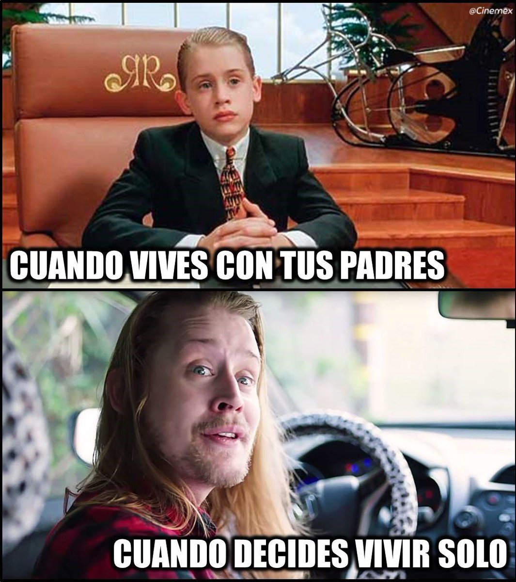 Cinemex's tweet photo. Piénsalo dos veces antes de irte a vivir solo. https://t.co/OetChm26J4