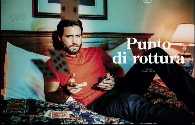 edgarramirez25's tweet photo. #pointbreak e #joy nella top 5 dei film più visti in #Italia GRAZIE! [photo by @jonescrow for @gqitalia ] https://t.co/idgHFzGN5C