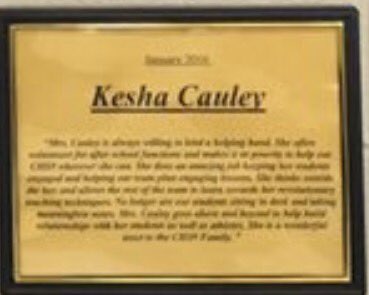 SSSlkuempel's tweet photo. Shout out to @kcauley_chs9 for being one of the teacher's of the month! So glad that you're at Conroe 9 this year! 😊 https://t.co/UImYzSF1xy