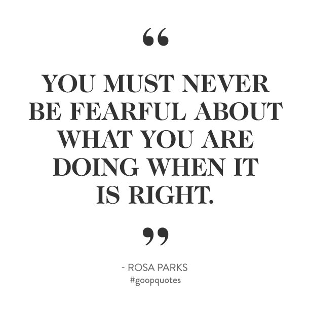 goop's tweet photo. Honoring an incredible and brave soul, Rosa Parks. https://t.co/qbeFG211R8