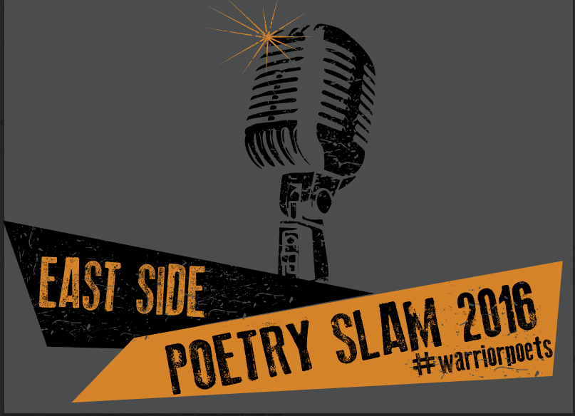 Very excited for East Side Poetry Slam.  Good luck to all presenters. #warriorpoets